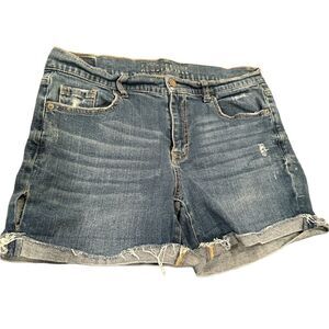 Aeropostale Jean Shorts Size 8 Distressed
